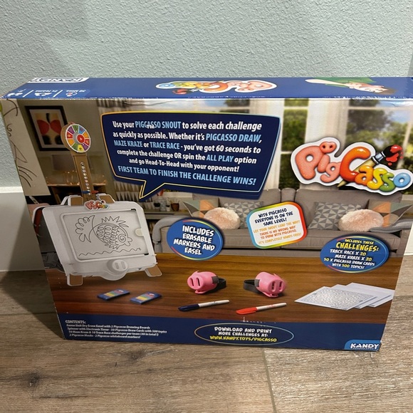 Brand New Pigcasso Family Drawing Board Game FUN! - Picture 4 of 6